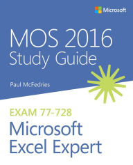 Title: MOS 2016 Study Guide for Microsoft Excel Expert, Author: Paul McFedries
