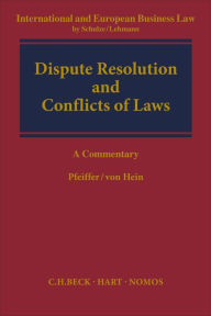 Title: Dispute Resolution and Conflict of Laws, Author: Thomas Pfeiffer