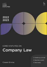 Title: Core Statutes on Company Law 2022-23, Author: Cowan Ervine