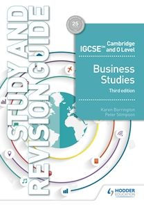 Cambridge IGCSE and O Level Business Studies Study Revision G