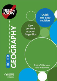 Title: Need to Know: Higher Geography, Author: Sheena Williamson