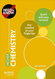 Title: Need to Know: Higher Chemistry, Author: John Anderson