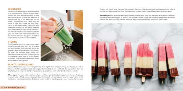 For the Love of Popsicles: Naturally Delicious Icy Sweet Summer Treats from A-Z