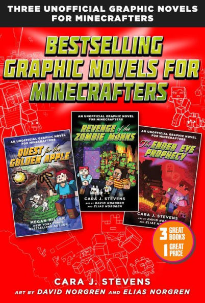 Bestselling Graphic Novels for Minecrafters (Box Set): Includes Quest for the Golden Apple (Book 1), Revenge of the Zombie Monks (Book 2), and The Ender Eye Prophecy (Book 3)