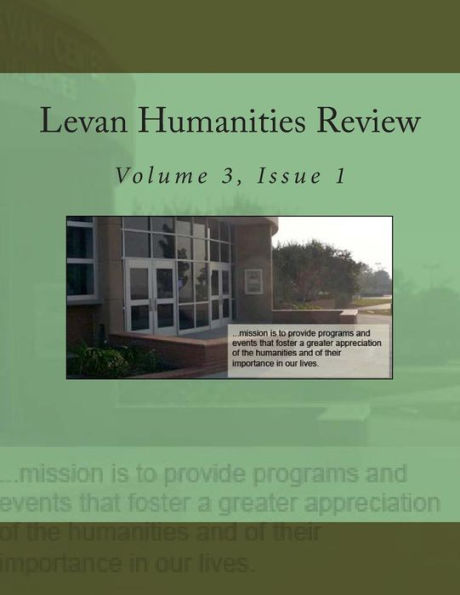 Levan Humanities Review, Volume 3, Issue 1