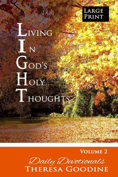 Living in God's Holy Thoughts Book 2 LARGE PRINT