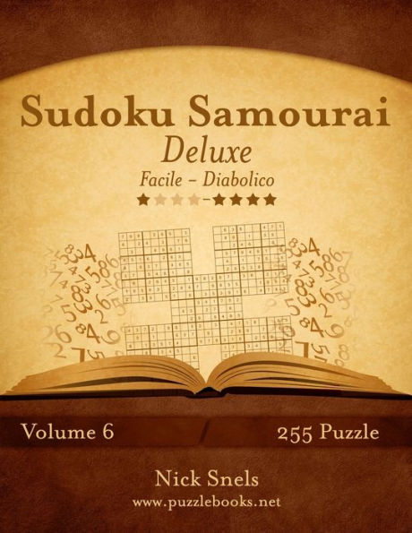 Sudoku Samurai Deluxe - Da Facile a Diabolico - Volume 6 - 255 Puzzle