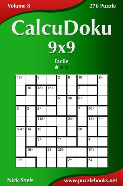 CalcuDoku 9x9 - Facile - Volume 8 - 276 Puzzle