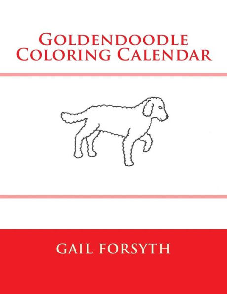 Goldendoodle Coloring Calendar