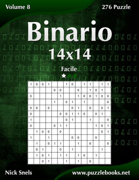 Binario 14x14 - Facile - Volume 8 - 276 Puzzle