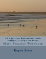 30 Addition Worksheets with 5-Digit, 2-Digit Addends: Math Practice Workbook