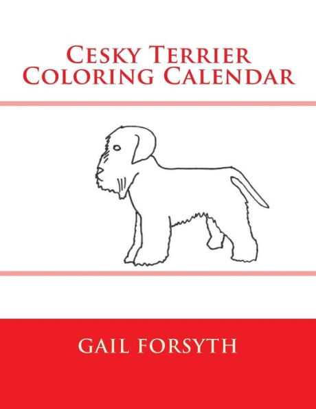 Cesky Terrier Coloring Calendar