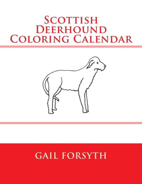 Scottish Deerhound Coloring Calendar