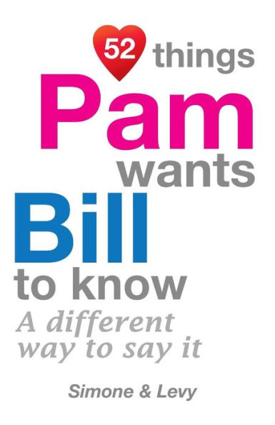 52 Things Pam Wants Bill To Know: A Different Way To Say It