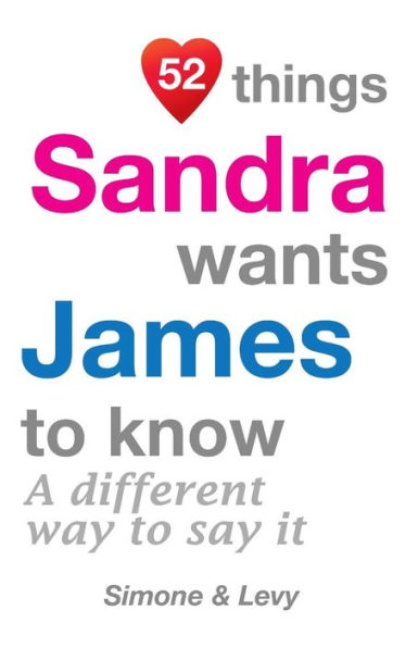 52 Things Sandra Wants James To Know: A Different Way To Say It