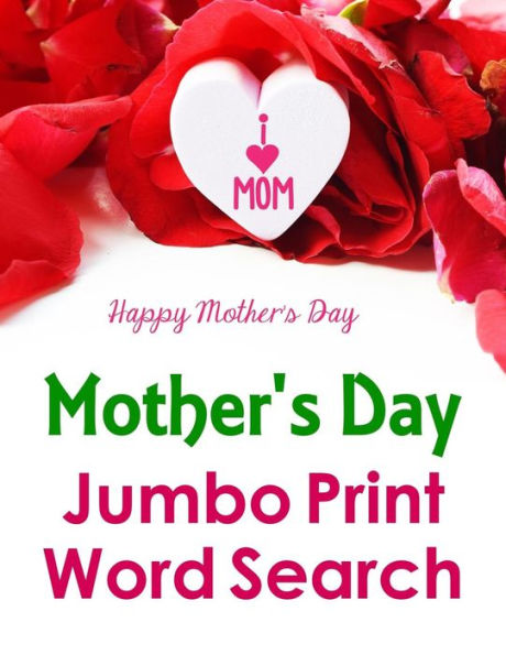Mother's Day Jumbo Print Word Search