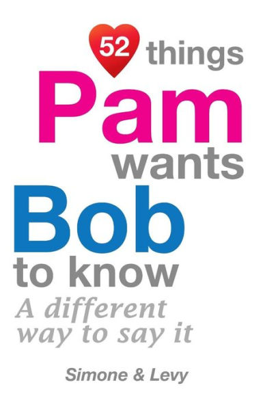 52 Things Pam Wants Bob To Know: A Different Way To Say It