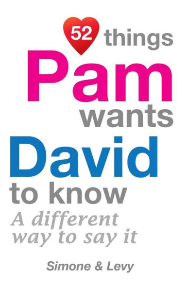 52 Things Pam Wants David To Know: A Different Way To Say It