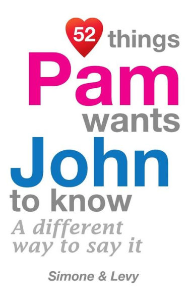 52 Things Pam Wants John To Know: A Different Way To Say It