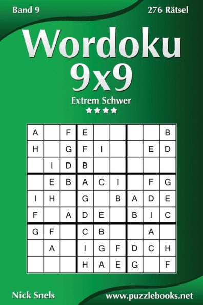 Wordoku 9x9 - Extrem Schwer - Band 9 - 276 Rätsel