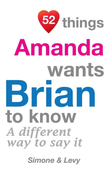 52 Things Amanda Wants Brian To Know: A Different Way To Say It