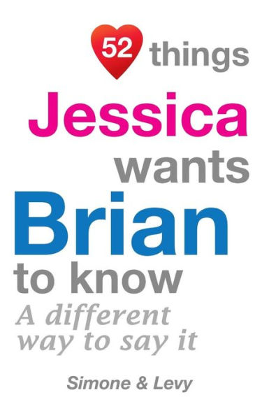 52 Things Jessica Wants Brian To Know: A Different Way To Say It