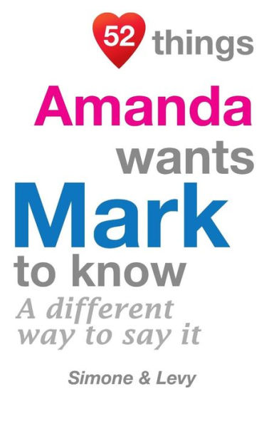 52 Things Amanda Wants Mark To Know: A Different Way To Say It