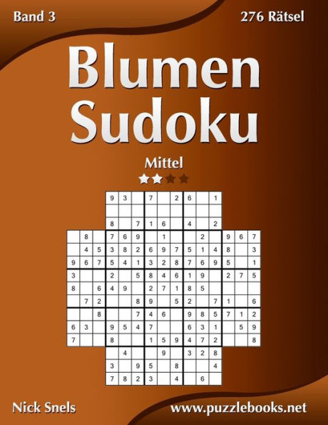 Blumen Sudoku - Mittel - Band 3 - 276 Rätsel