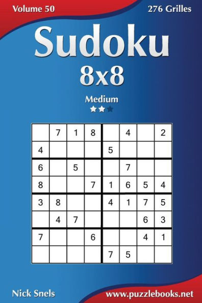 Sudoku 8x8 - Medium - Volume 50 - 276 Grilles