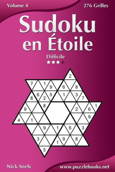 Sudoku en Étoile - Difficile - Volume 4 - 276 Grilles