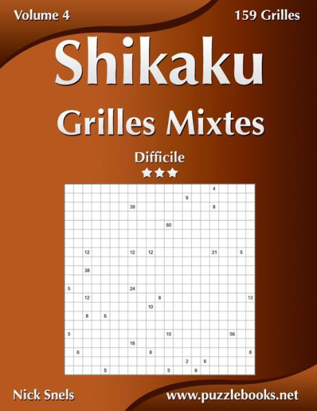 Shikaku Grilles Mixtes - Difficile - Volume 4 - 159 Grilles