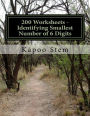 200 Worksheets - Identifying Smallest Number of 6 Digits: Math Practice Workbook
