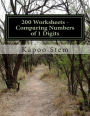200 Worksheets - Comparing Numbers of 1 Digits: Math Practice Workbook