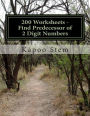 200 Worksheets - Find Predecessor of 2 Digit Numbers: Math Practice Workbook