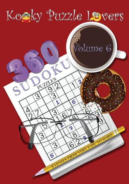 Sudoku Puzzle Book, Volume 6: 360 Puzzles with 4 difficulty levels (very easy to hard)