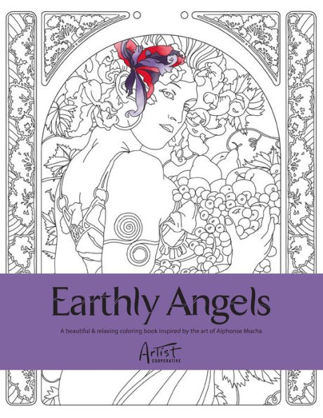 Earthly Angels: A beautiful and relaxing coloring book