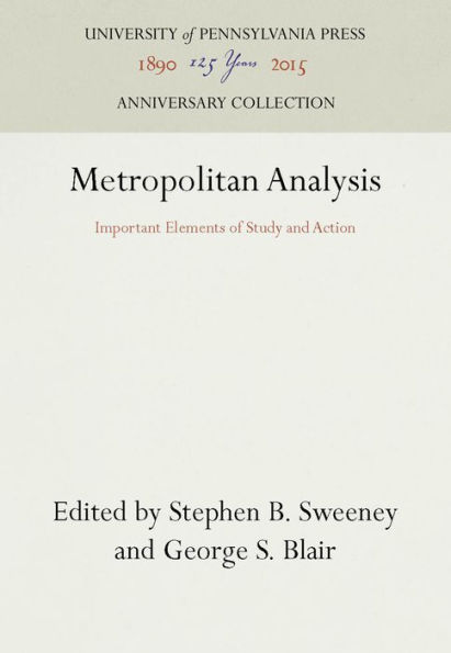 Metropolitan Analysis: Important Elements of Study and Action