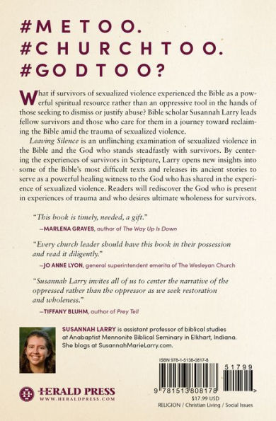 Leaving Silence: Sexualized Violence, the Bible, and Standing with Survivors