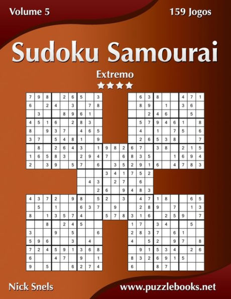 Sudoku Samurai - Extremo - Volume 5 - 159 Jogos