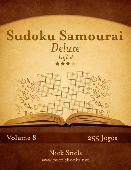 Sudoku Samurai Deluxe - Difícil - Volume 8 - 255 Jogos