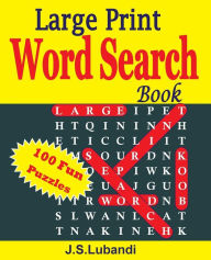 Title: Large Print Word Search Book, Author: J S Lubandi