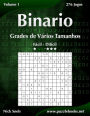 Binario Grades de Vários Tamanhos - Fácil ao Difícil - Volume 1 - 276 Jogos