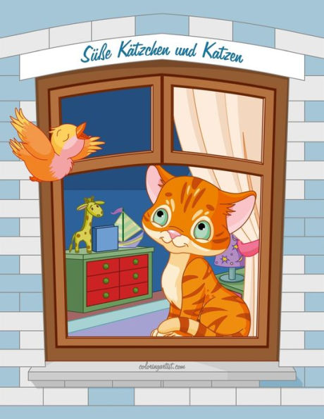 Süße Kätzchen und Katzen Malbuch 1, 2 & 3