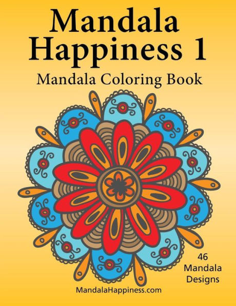 Mandala Happiness 1, Mandala Coloring Book