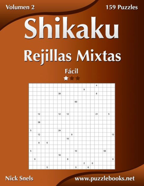 Shikaku Rejillas Mixtas - Fácil - Volumen 2 - 159 Puzzles