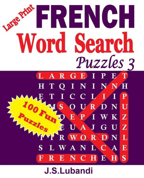 Large Print FRENCH Word Search Puzzles 3