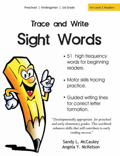 Trace and Write Sight Words: 51 High-Frequency Words for Beginning Readers