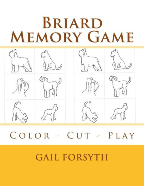 Briard Memory Game: Color - Cut - Play