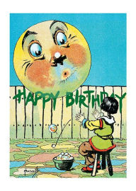 Title: Moon Birthday - Birthday Greeting Card, Author: Laughing Elephant