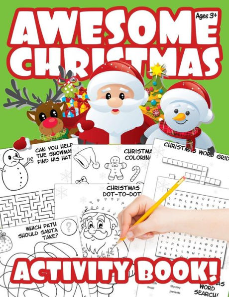 Awesome Christmas Activity Book!: A Stocking Stuffer